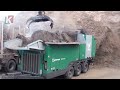 Dangerous Big Tree Destroyer Machines Wood Chipper Working, Fastest Tree Shredder Crusher Equipment