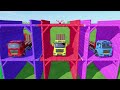TRANSPORTING CARS, AMBULANCE, POLICE CARS, FIRE TRUCK, MONSTER TRUCK OF COLORS! WITH TRUCKS!   FS 22