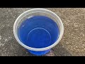 Blowing Bubble Onto Blue Water Slow Motion Video | Film by Sarath