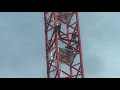 Marriott HQ Bethesda, tower crane #1 install