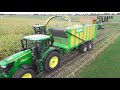 Harvesting maize with John Deere