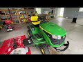 New John Deere S240 lawn mower, 21.5 hp Kawasaki engine (first impression)