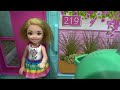 Barbie and Ken in Barbie Dream House with Barbie Sister Chelsea and Friend Looking for Lost Book