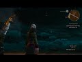 Geralt lighting Floating Lanterns in The Witcher 3