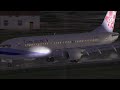 FSX China Airlines 737 Storm Take-off (HD)