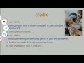 ¹Today's Word:- Cradle