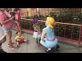 Bo Peep Compares bows with Paisley and dances with her at Disneyland
