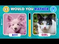 Would You Rather Girl VS Boy Edition | Fun Quiz Challenge! 👧🧒