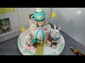 Bunny Design ideas Edible Birthday Cake