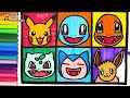 Drawing And Coloring POKÉMON ⚡⚡⚡🌈 Drawings For Kids