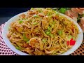 Spicy Chicken Vegetables Chowmein | Tasty &Easiest Chicken Spaghetti Recipe #foodie #chickenchowmein