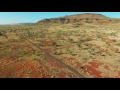 Centurion triple fuel road train runs through Wittenoom. 0214