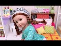 PLAY DOLLS morning routine in new bedroom!