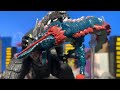 Godzilla singular point vs Anguirus vs manda vs rodan an epic battle stop motion by EG M
