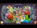 FAN MADE BOOK OF MONSTERS DAWN OF FIRE | BABY vs ADULT - My Singing Monsters Dof Continent Island