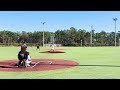 Justin Yi (15U RHP & 2B) Pitching at Baseball Fest in Panama City Beach, FL