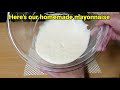 DIY MAYONNAISE ! 4 ingredients only | How to Make Homemade Mayonnaise Super Easy