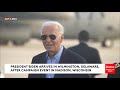 WATCH: Biden Arrives In Wilmington, Delaware, After Campaign Event In Madison, Wisconsin
