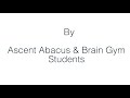 Brain Gym Exercises for Improving Focus & Concentration by Ascent Abacus & Brain Gym Students !