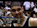 NBA On NBC - Tim Duncan Battles Shaq! 1999 WCSF Spurs @ Lakers G3 & G4