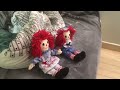 Raggedy Ann & Andy watching their own Movie