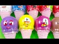 Rainbow CLAY: Picking Numberblocks in Eggs, Big Candy with SLIME Coloring! Satisfying ASMR Videos