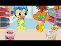 Inside Out 2 - Joy Convenience Store Yellow Food Mukbang Animation | ASMR