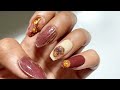 Tutorial - Aesthetic Brown Nails Design