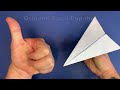 How to make a paper airplane that flies away | Origami airplane arrow