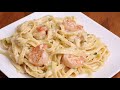 Shrimp Fettuccine - How to Make Creamy Shrimp Fettuccine Alfredo