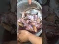 Butchering a chicken for our meal