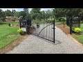 Solar Powered Wrought Iron Gate Operation