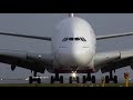 Airbus a380 landing This Is What Professionals pilots Do on wet runway