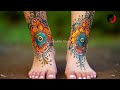 Colorful Golecha #Henna Design 2024 | Instant feet Mehndi Design with Magic cone | SaniaMix Vlogs