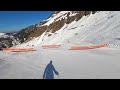 Flaine - GoPro POV skiing down Blue Zeolite and Blue Serpentine in March 2022