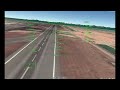 Flying a plane but it's Google Earth flight simulator