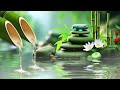 Bamboo Water Relaxing Music for Sleep, Piano Music heals The Mind,🌿🌿🌿 Natural, Water and Bird Sou