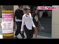 Hailey Bieber & Lori Harvey Link For Lunch After Accidentally Crossing Paths On Melrose Ave. In WeHo