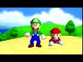 sm64 bloopers: two idiots, one pasta