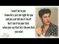 SHAWN MENDES - Treat you better (Lyrics)