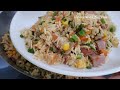 Simple Egg Fried Rice With Meat