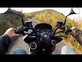 Motorcycle Ride Up a Steep Mountain Road in Hong K