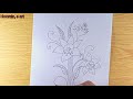 Learn to draw flowers for beginners | How to draw a flower | Flower drawing | Flower art