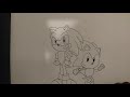 Drawing Classic Sonic and Modern Sonic