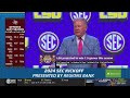 LSU Football Head Coach Brian Kelly SEC Media Day Press Conference