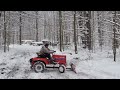 Snow plowing 1-13-2014, Part 2 Gravely 8163T