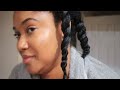 Natural hair routine for hair growth | Wash day on heat damaged type 4 hair | Magic Mind