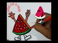 Haw to Draw a watermelon🍉 drawing /Easy Drawing and Painting Idea/ Drawing for Kids