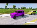 TRANSPORTING PIXAR CARS & FRUITS WITH COLORED & JOHN DEERE vs CLAAS vs TRACTORS - BeamNG.drive #962