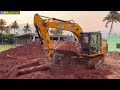 JCB 145 Excavator Tower Foundation dig out and Breaks contrete level it in Tenkasi | Jcb video